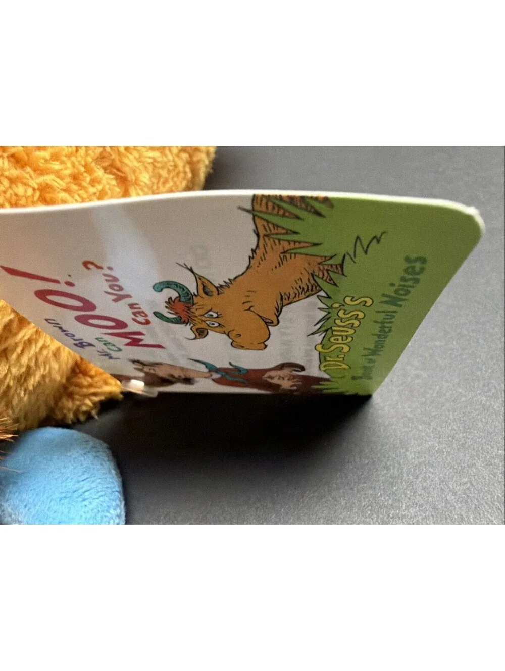 Kohl's Cares Dr. Seuss Mr. Brown Can Moo Can You? Cow Plush Stuffed Animal NWT